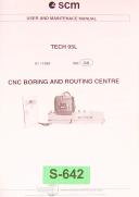 SCM-SCM Tech 95L, Boring Routine User and Maintenance Manual 1999-95L-01